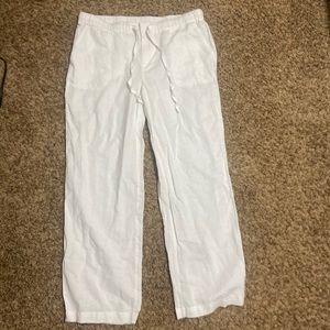 White Linen Pants